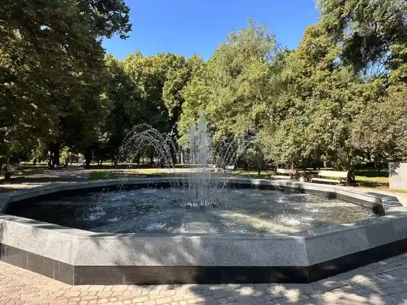 У Шевченківському парку Полтави знову працює оновлений фонтан